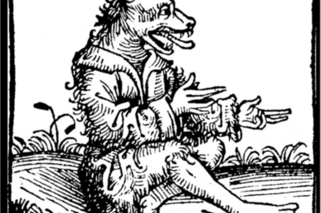 Bild: Kynokephale, Stich aus der Schedelschen Weltchronik (1493)
